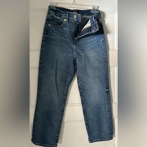 Straight leg trendy jeans